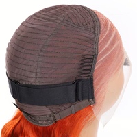 Oferta Especial # Pelucas Bob Rectas de Encaje Frontal Naranja Jengibre 350, 100% Cabello Humano Pre-Arrancado, Peluca Bob Lisa y Suave 13x4