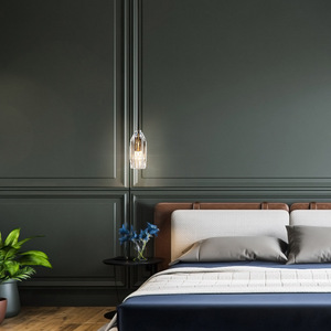 All-Copper Trendy Unique Modern Minimalist Bedroom Pendant <b>Light</b> <b>Light</b> Luxury Bar Counter Crystal <b>Dining</b> Room Pendant Chandelier - Product Image 6