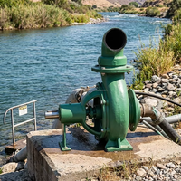 Pompe centrifuge à eau pour l'irrigation des terres agricoles, à haut débit, à haute pression, avec diverses garnitures anti-sédimentation en fonte