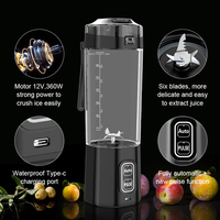 700ml USB Oplaadbare Draagbare Blender Draadloos BPA Vrij Lekvrij Smoothie Maker voor Sap Shakes Reizen Gym Huis Kantoor
