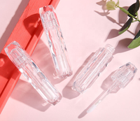 Tube à lèvres transparent en forme de losange de 2,5 ml, tube à lèvres DIY, tube à gloss