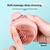 Gants de bain et de massage pour animaux de compagnie, brosse pour chat, peigne pour poils flottants, pour chien Teddy Bitter Bear, à long manche en caoutchouc thermoplastique, démêlant les nœuds