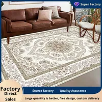 Tapis américain rétro de style persan, couverture complète, couverture européenne pour chambre à coucher, tapis transfrontalier pour salon, canapé