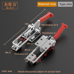 Có Thể Điều Chỉnh Chuyển Đổi Kẹp Nhiệm Vụ Nặng Nề Latch Đối Với Công Nghiệp Máy J431 - Product Image 6
