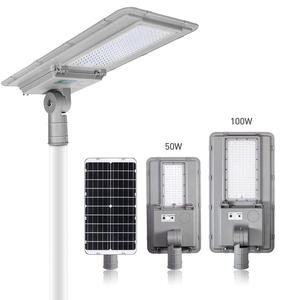 Lampadaire solaire LED tout-en-un KCD avec détection <span class=keywords><strong>radar</strong></span>, étanche, fabriqué en Chine, prix 100w 200w 300w 500w - Product Image 1