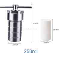 Autoclave hydrothermal à revêtement PTFE de 100 ml, 200 ml, 250 ml, prix usine bas, vente chaude