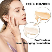 Fond de teint changeant de couleur SPF 15, fond de teint changeant de couleur selon la température, marque privée