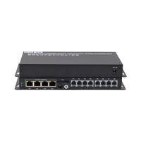 Transmetteur téléphonique Ethernet isolé Gigabit à 8 canaux Multiplexeur PCM à 4 ports avec fibre optique pour réseau IP