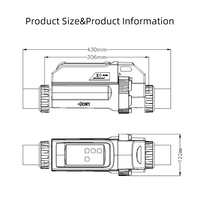 TUYA APP Wifi Smart Control Chlorateur au sel de 20000 à 50000 gallons pour piscine Machine à chlore au sel Chlorateur à eau salée