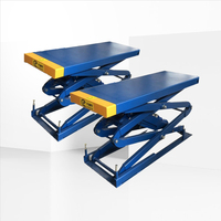 Pont élévateur hydraulique à ciseaux pour garage / Pont élévateur à ciseaux pour voiture 4 tonnes / Pont élévateur auto à ciseaux haute performance 220V