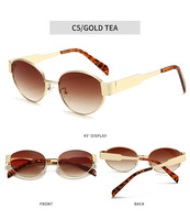 Vente flash - Lunettes de soleil de haute qualité, lunettes de soleil de luxe, logo personnalisé pour hommes et femmes, lunettes en métal