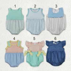 Listo para Enviar: Pelele Casual Ecológico de Manga Corta para Bebé Niña (0-3 Meses) - Ropa de Verano para Niños - Product Image 1