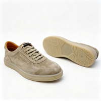 Scarpe da passeggio casual slip-on da uomo per skateboard, fatte a mano, con tomaia in vera pelle, leggere, comode, morbide, per tutte le stagioni, con rialzo.