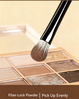 Set Kuas Makeup 8Pcs Gagang Kayu, Bulu Sintetis Lembut untuk Foundation, Bedak, Eyeshadow, Blush, Kuas Kosmetik