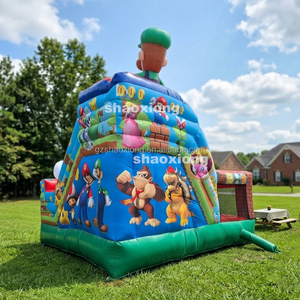 Château gonflable commercial d'extérieur pour enfants et tout-petits, avec toboggan et motif de dessin animé, idéal pour les fêtes - Product Image 5