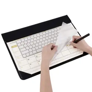 Custom Desk Calendar 2023 2024 Use For Large Mouse Mat Pad PU Protective Cover And PVC Visible Membrane For Office Planner