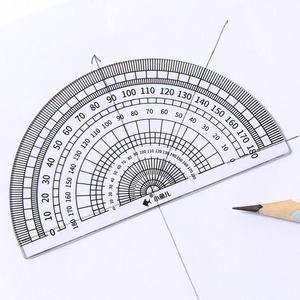 Règle triangulaire Little Fish 60 degrés en plastique, outil de géométrie pour étudiants - Product Image 2