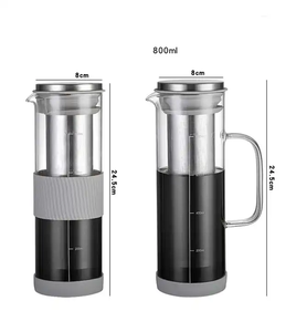 27oz 800ml sang trọng thủy tinh borosilicate Cà Phê Trà Maker Set xách tay Du Lịch Ngoài Trời Đá nóng lớn lọc cho Cold brew thả - Product Image 4