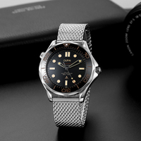 OUPAI 2023 Édition limitée 007 No Time to Die Montre lumineuse étanche pour homme Bracelet en tissu Lunette en céramique Montre sport