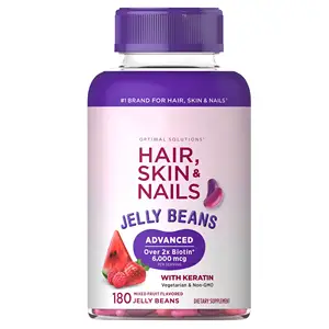 Optimale Lösungen Advanced Hair Skin & Nails Jelly Beans Vitamin mit Vitamin A Vitamin C und Vitamin E mit Biotin