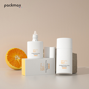 Factory stock 30ml primer <b>squeeze</b> tube and 50ml sunscreen <b>bottle</b> with white screw cap, travel portable - Product Image 5