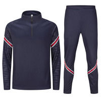 Survêtement demi-fermeture éclair bon marché, veste de Football, de course, d'entraînement, de Jogging, de sport pour hommes