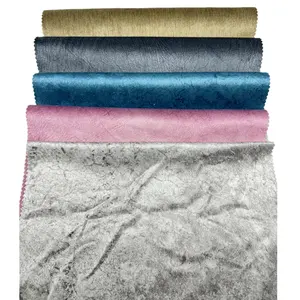 Home Textiel 100 Polyester Fluweel Holland Eenvoudige Kleur Gedrukt Op Holland Fluweel Voor Sofa