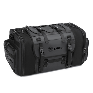 Große Motorrad-Seitentasche Erweiterbare Rücksitz-Gepäcktasche für Touren und Outdoor-Reisen - Product Image 1