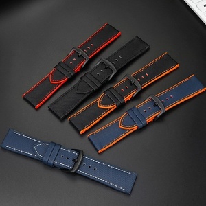 Upro Nylon Canvas Rubber Bottom <b>Watch</b> Strap Waterproof Replacement <b>Watch</b> Band 20mm 22mm Men Wristband for Sports Diving - Product Image 1