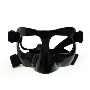 Máscara de colisión de baloncesto <span class=keywords><strong>Escudo</strong></span> facial de juego de fútbol adulto negro - Product Image 6