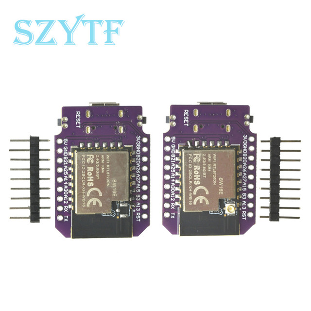 RTL8720DN Dual Band WiFi for BT 5.0 BLE Mini Development Board-BW16 for Arduino RTL8720DN Dual Band WiFi BT 5.0