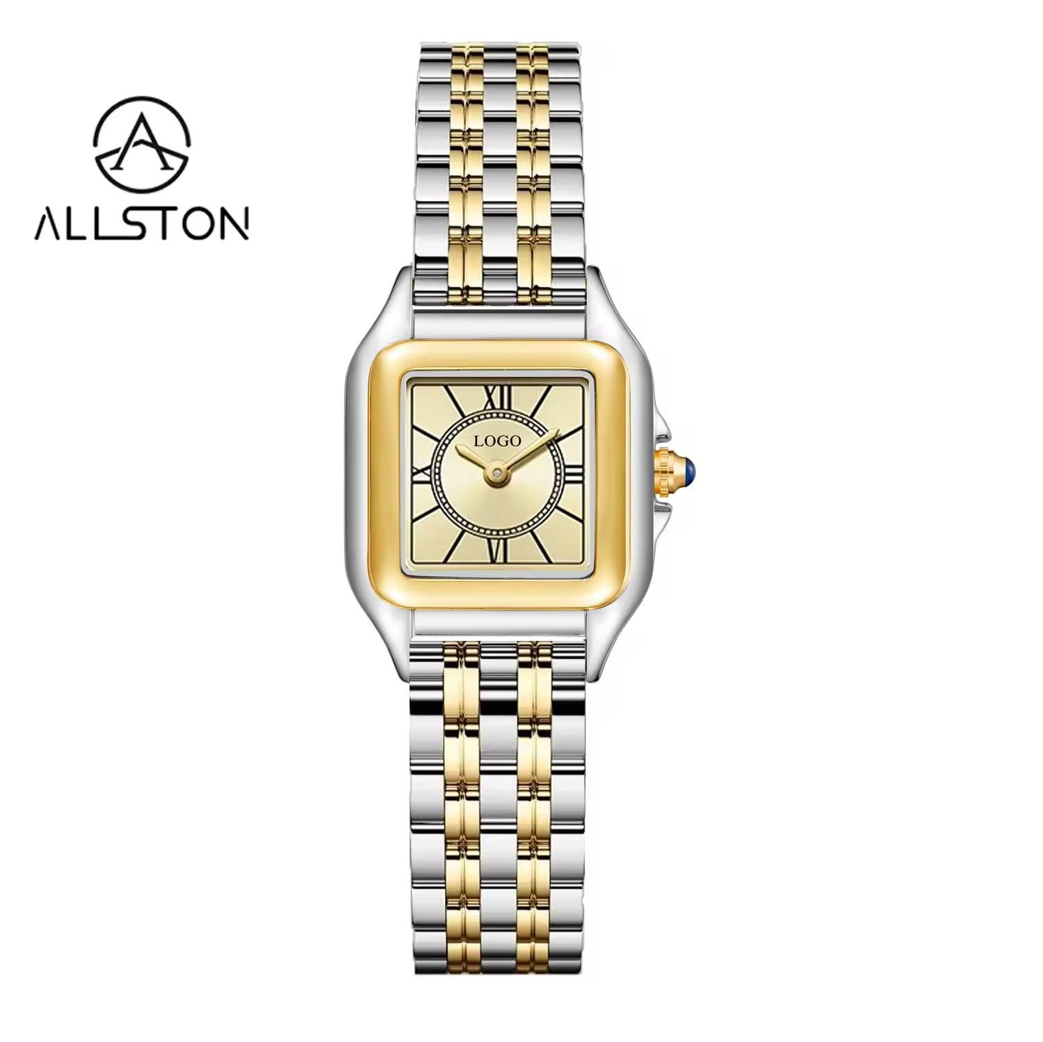 ตัวเรือนทองและเงิน+หน้าปัดซันไชน์สีทอง 06