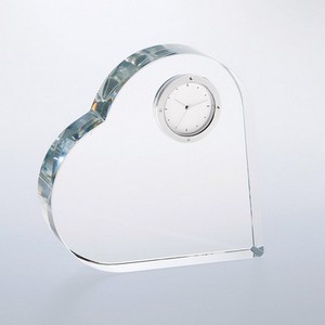 Personalized Design <b>Heart</b> Shape Metal Crystal Creative Multi-function Durable <b>Clock</b> Customized Packaging Valentine's Day Gift - Product Image 4