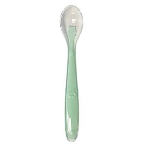 Cuillères en silicone personnalisées sans BPA de qualité alimentaire pour enfants, cuillère à tête souple pour l'apprentissage de l'alimentation, motif varié, débit variable - Product Image 6