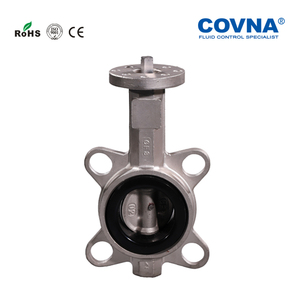 Válvula de Mariposa de Acero Inoxidable con Revestimiento de PTFE de 6 Pulgadas y 2 Pulgadas COVNA - Product Image 3