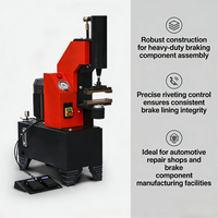 Machine à riveter à commande au pied, facile à utiliser, fonctionnement par une seule personne pour les centres de réparation automobile