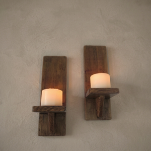 Support de bougie rond en bois éco-responsable fait main, base polie, porte-bougie artisanal unique, décoration de mariage indienne, centre de table, décoration intérieure - Product Image 1