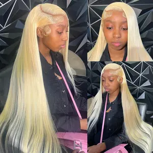 Blonde 613 HD Lace Front Wig 100% Human Hair Frontal Wig 30 Inch Glueless Blonde 613 Full Lace Wig 13x6 13x4 Hd Lace For Women