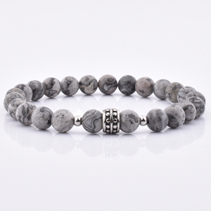 Fait à la main fou Agate pierre en acier inoxydable <span class=keywords><strong>gorille</strong></span> charme perlé bijoux Bracelet bijoux bracelets à breloques ensembles pour la vente en gros - Product Image 2