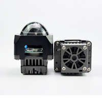 Terbaru 25w 1.6 1.5 inci Mini Bi Led proyektor lensa matriks modul Upgrade 4 lensa matriks Led lampu depan untuk mobil tinggi lampu bohlam