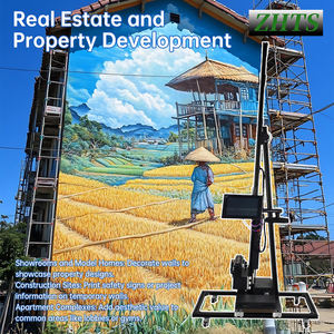 고효율 자동 XP600/DX7 프린트 헤드 월 UV 잉크젯 프린터 새로운 수직 컬러 드로잉 머신 1 년 보증 플렉스 - Product Image 2