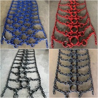 Cadenas para Nieve Maxplus de Acero de Alta Resistencia, Pintadas, Soldadas, para Tractor, Camión, Uso Forestal, Antideslizantes, Protección para Neumáticos