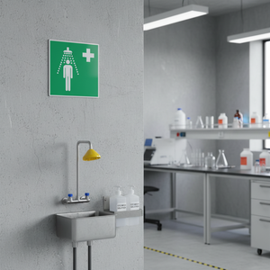 Occhi di emergenza doccia PVC 200x200mm - Product Image 2