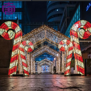Guirlandes lumineuses LED en forme de bonhomme de neige de Noël, grandes, classées IP65, pour la décoration des parcs et des zones commerciales en extérieur - Product Image 3