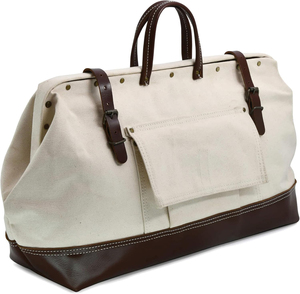 Sac à outils en toile robuste fourre-tout à outils sac polyvalent avec large ouverture à charnière et poignées en cuir sac à outils <span class=keywords><strong>de</strong></span> Mason - Product Image 1