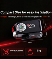 Baterai Penerima LiPo ACE 2500mAh 2S2P 7.4V, Paket Baterai RX Khusus Mobil RC Nitro