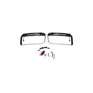 Copertura Fendinebbia in Fibra di Carbonio Stile <span class=keywords><strong>R</strong></span> B900 con Luce LED per Mercedes Benz Classe <span class=keywords><strong>G</strong></span> W464 G63 AMG G500 2019-2024 - Product Image 1