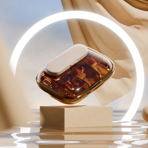 Wholesale Portable Mini Pill <b>Storage</b> <b>Box</b> 4 Compartment One Day Travel Organizer Square Shape with Opening Design <b>Small</b> PP Case - Product Image 4