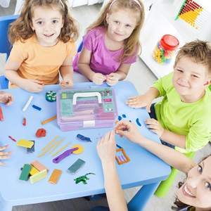 Kit de arcilla seca al aire, Luz Súper suave para niños, modelo DIY, herramientas para esculpir arcilla mágica, <span class=keywords><strong>bolsa</strong></span> decorativa de plastilina no pegajosa - Product Image 6