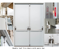 Porte intérieure coupe-feu Yonking durable en acier inoxydable galvanisé pour bâtiments commerciaux et industriels